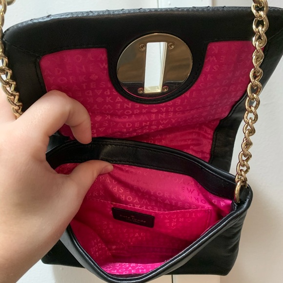 Black Kate spade quilted crossbody purse - Picture 5 of 8